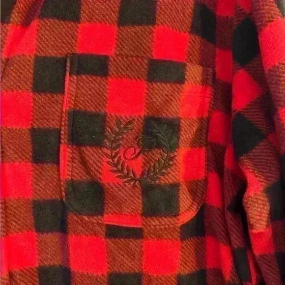 Victoria’s Secret’s PINK Red and Black Fleece Pajama Top (NWT) - Picture 5 of 7